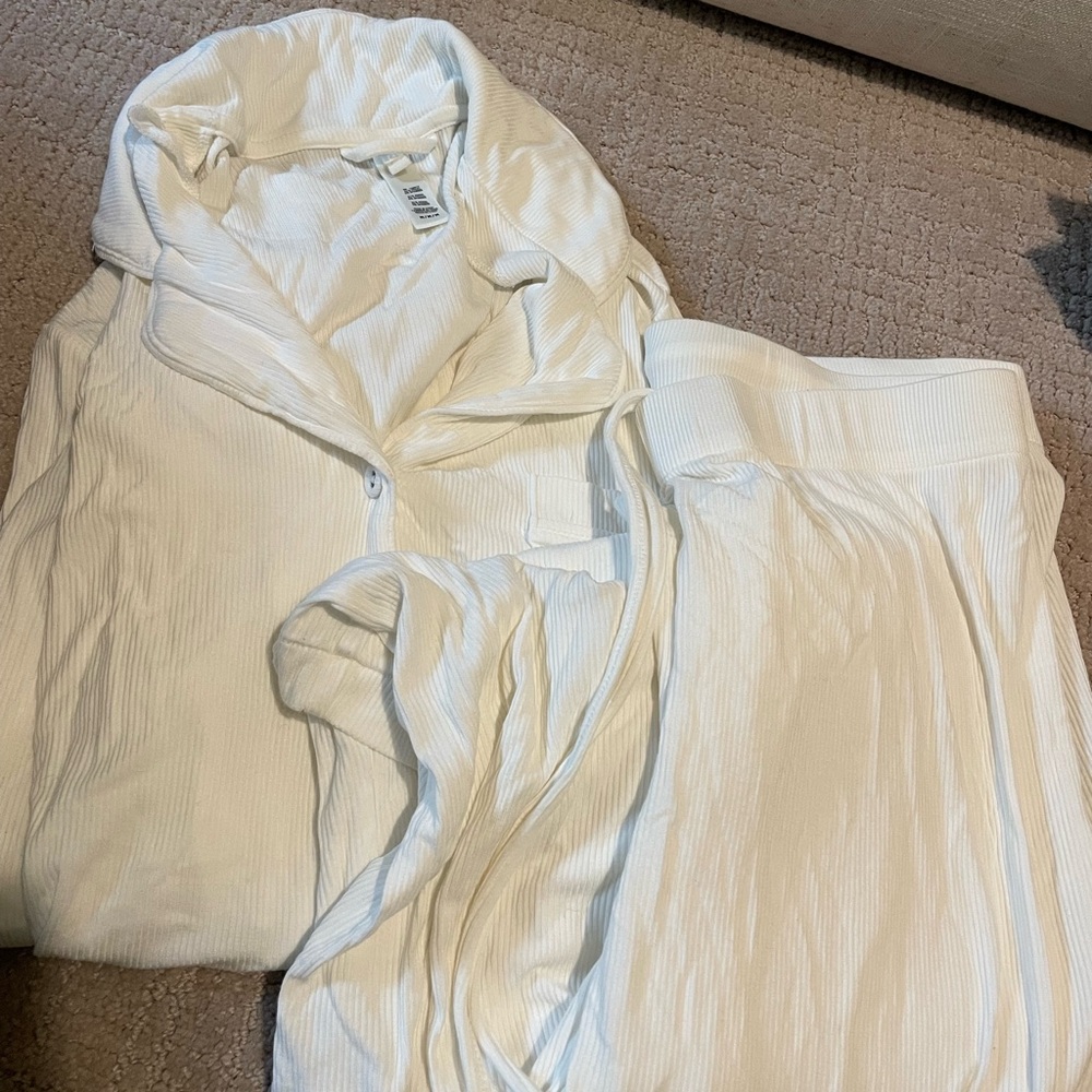 SKIMS White Pajama Set